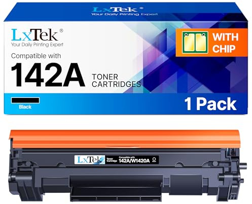 LxTek 142A Toner mit Chip W1420A W1420X Kompatibel Schwarz für HP 142A Toner 142X für HP LaserJet MFP M140w Toner für HP LaserJet M110w MFP M140w Laserdrucker WLAN (Schwarz)