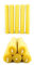 Naturra 10 100% Bienenwachs Stabkerzen handgerollt mit Wabenmuster Set - ca. 12 Stunden Brenndauer pro Kerze