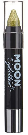Barra de Pintura Holográfica Brillante/Creyón Corporal, maquillaje para la Cara y el Cuerpo por Moon Glitter - 3.5g - Dorado