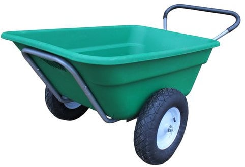 Bristol Tool Company Large Barrow - 200L Heavy Duty Wheelbarrow with Pneumatic Tyres and Hard-Wearing Plastic Tray
