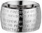 GILARDY GHR-R1WH21 Human Rights Ring R1 Edelstahl Gravur | Schmuck Menschenrechte (White/Silver, 66 (21.0))