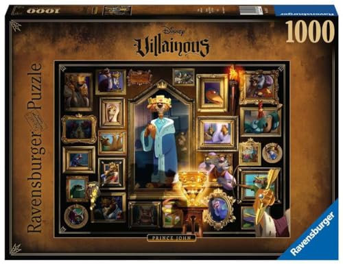 Ravensburger Puzzle 1000 Teile - Disney Villainous Prince John - Die beliebten Charaktere aus Robin Hood als Puzzle für Erwachsene und Kinder ab 14 Jahren