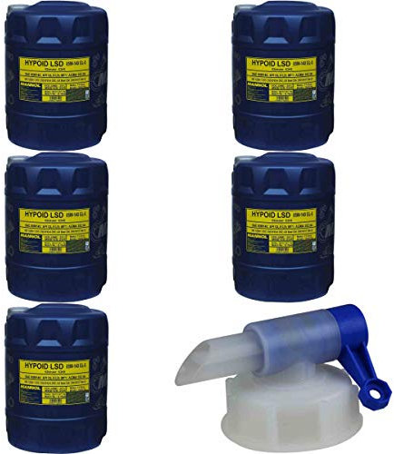 5x20L MANNOL Schaltgetriebeöl Hypoid LSD 85W-140 API GL-5 LS Auslaufhahn
