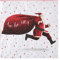 Ho Ho Ho! Servietten Nikolaus mit Geschenkesack 33 x 33 cm