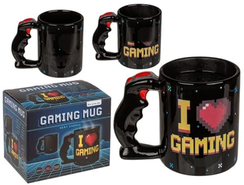Out of the blue Funny Gamer Mug I Love Gaming Reacts to Heat and Then Changes for 11oz