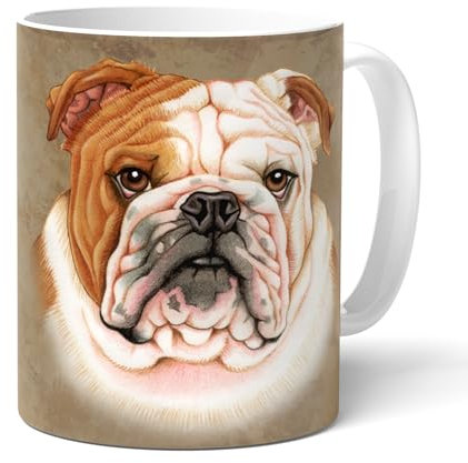 ENGLISH BULLDOG FAWN B (24) - Kaffeetasse, Becher, Teetasse aus hochwertiger Keramik. Kaffeebecher mit schöner Grafik und tollen Spruch in englischer Sprache.