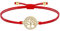 ZENI Lebensbaum Armband Gold für Junge Mädchen, Handgefertigtes Stoffarmband Rot Verstellbar 16+8cm für Damen, Geburtstagsschmuck Geschenke für Kinder