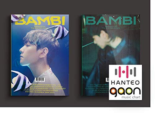 Exo Baekhyun – Bambi [Photobook A+B Full Set Ver.] (3. Mini-Album) [Vorbestellung ] 2CD + 2 Fotobuch + 2 gefaltetes Poster + andere mit Tracking, extra dekorativen Aufklebern, Fotokarten