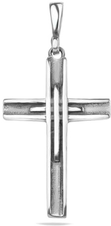 silverzone77 Religiöse Jesus Christ Kreuz Echt Sterling Silber 925 Anhänger Halskette Handmade Schmuck Neu