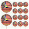 AK Giftshop Tennis Personalised Food & Cake Toppers Picks Birthday Decorations - (Pack of 14)
