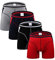UNDERZY Boxershorts Herren Unterwäsche Männer Unterhosen Lange Bein Kurze Boxer Homme Höschen Männer Rassen Boxershorts Mann XXXL-A6 Farbe 4 Stücke Lang_L.