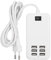 Station de Charge USB, Chargeur Mural USB 6 Ports 30 W, Station de Charge Rapide de Bureau 100‑240 V avec Interrupteur, pour Iphone, pour Ipad, Tablette, Ordinateur Portable, Ordinateur(EU)