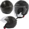 City Jet Motorradhelm ECE 22 Zertifikat Lange Visier Roller Schwarz L