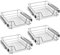 UISEBRT 4X Cajón de Cocina Cajón telescópico 50cm - Armario extraíble de Cocina (50cm)