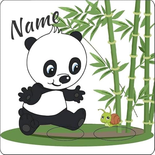 Bambinella Toniebox Schutzfolie - personalisierbar | Panda mit Schnecke