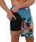 Arcweg Badehose für Herren Badeshorts mit Kompression 2 in 1 Swimming Shorts Schnelltrocknend Männer Kurz Strandhose Mit Reißverschlusstasche Strandshorts M （EU）
