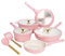Paris Hilton Juego de utensilios de cocina de aluminio fundido, rosa