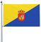 Flagge von Gran Canaria, 90 x 150 cm, für den Außenbereich, Dekoration, leichtes Banner, für Zuhause, Party, Hof, 3 x 5 Flaggen