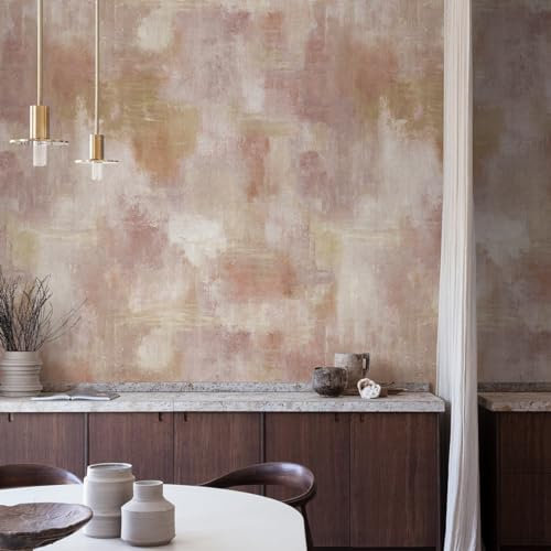 Fototapete Vlies Beton Optik Used-Look Shabby Rot Beige Creme ML4201