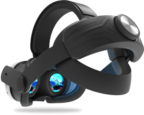 Comfort Head Strap for Oculus Quest 3, MTomatoVR Lightweight Replacement Strap VR Accessaries, Reduce Face Pressure Comfortable Convenient Flip Design Headset for Meta Quest 3, Black