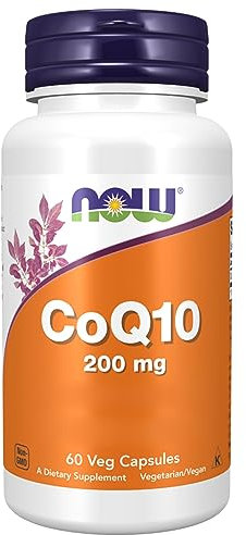Now Foods, CoQ10 200mg, Coenym Q10, hochdosiert, 60 vegane Kapseln, Laborgeprüft, Glutenfrei, Vegetarisch, Sojafrei, ohne Gentechnik