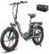 Fafrees E Bike Klapprad 20 * 3.0 Zoll, Elektrofahrräder 36V 18Ah Akku, 250W Motor Fatbike Ebike Herren, Mountain Ebike Damen, 25km/h City E-Bike für Erwachsene, F20 Pro