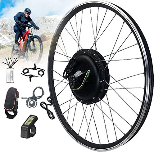 E-Bike-Umrüstsatz mit Vorderrad, E-Bike-Set 20 / 24 / 26 / 27,5 / 28 / 29 / 700 C mit LCD-Display und Treiber