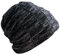 monochef Beanie für Herren Damen Hüte Winter Slouchy Beanies Jungs Cool Gefüttert Strick Trendy Weich Stretch Warm Dicker Skully Strumpf Binie Hat Skull Cap Schwarz Grau, Schwarz, Grau, L