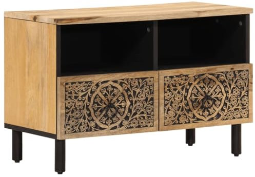 vidaXL Mueble de TV Madera Maciza de Mango 70x33x46 cm