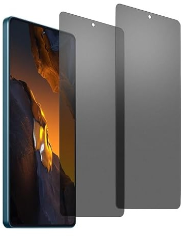 chejuza Película de privacidad de cerámica mate para Xiaomi Poco F5/F5 Pro 5 g [2 unidades], anti Spy, protección de la película protectora, antirreflejos, antihuellas