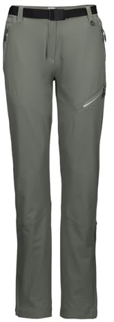 killtec Damen Funktionshose/Outdoorhose mit Gürtel KOS 239 WMN PNTS, helloliv, 42, 41125-000