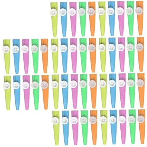 Vaguelly 50 Stück Kazoo Kinder Musikinstrumente Kleine Kazoos Lernspielzeug Für Kleinkinder 1-3 Jahre Musikspielzeug Taschenfüller