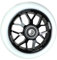 Fantic26 Spy7 Stunt Scooter Rolle I Trick I Tret I Kinder I Roller I Reifen I Rad I Ersatz I Wheel I 110mm I ABEC-11 I Schnell I Leise I Park I Street (Schwarz/Pu Weiss)