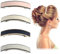 ZOCONE 4 Pezzi Tinta Unita Fermagli Capelli Acrilico, 9cm Grandi Forcine per Capelli Rettangolare Fermagli a Molla Donna Mollette Capelli Eleganti Rettangolare Adatto per Ragazze e Donna