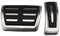 LeiBaOF Auto Pedale Für Audi A4 B8 S4 A5 S5 8T Q5 SQ5 A6 C7 A7 S7 S6 4G A8 S8 4H,Nicht-Slip Edelstahl Rest Fuß Pedal Auto Accessicess Bremse Pedalkappen Keine Bohren,B-at 2pcs