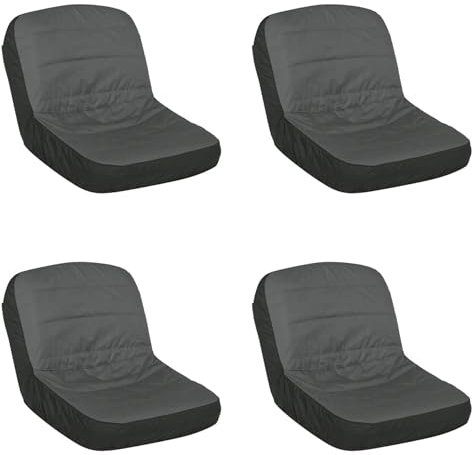 CENMEN 4X de Asiento de Tractor CortacéSped Universal para Montar Almohadilla de Confort Acolchada Bolsa de Almacenamiento Mediana