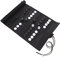 JOINPAYA Elegantes Schach-Backgammon-Set Tragbares Schachbrett Pu ​​schwarz für Story Time-Spiele Zubehör