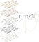 VILITI 5 Pcs Glasses Chains,Strap String Chains Eyeglass Lanyard,Spectacles Cord Beaded Eyeglass Chain,Metal Silicone Connector,for Glasses Retainer Men Women Eyeglasses Spectacle Universal