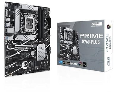 Carte mère ATX B760-PLUS, DDR5, Socket 1700, idéale pour l'assemblage de PC et des Performances optimales dans Les Jeux et Le multitâche.