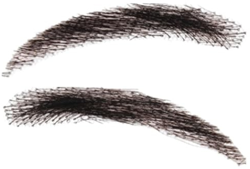 Faux Sourcils Pour Hommes,Faux Sourcils Cheveux Humains, 1 paire d'extensions de sourcils,Faux sourcils en dentelle réutilisables, sourcils au crochet respirants pour femmes et hommes