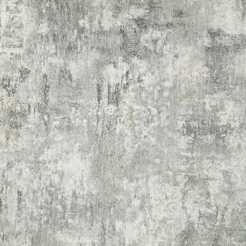 Beswitory Jade Green Concrete Effect Wallpaper Thick Textured Distressed Concrete Design Industrial Cement Metallic Glitter Wallpaper Decorative Luxury Wall Paper Roll for Living Room Hallway Bedroom