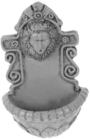 IMIKEYA Löwenkopf Wanddekoration Einzigartige Tierkopf Skulptur für Miniaturgärten Puppenhäuser und Kleine Räume Symbol für Mut für Kreative Wohnkultur