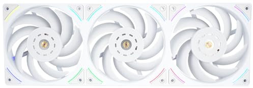 Thermalright TL-UB36W 360mm Single-Frame PC Cooling Case Fans - PWM 2150 RPM Speed | ARGB Lighting | 207CFM Airflow | Single Modular Cable, for Chassis ＆ Liquid Cooler (White)