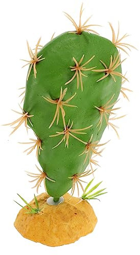BESPORTBLE Künstliche Reptilienpflanze Terrarium Dekoration mit Simulation Kaktus für Reptilienhabitat Langlebig und Pflegeleicht für Terrarien und Bietet