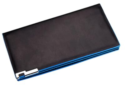 Schwarze Herren Geldbörse aus Pu Leder mit Vielen Fächern | Mehrere Kartenfächer, Kompakte Geldbörse für Alltag und Geschenkideen, Angenehmes Tragen im Business Look