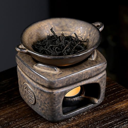 Candle Diffuser Ceramic Aromatherapy Oil Warmer Detachable Pot Tea Light Wax Melt Warmer for Bedroom, Living Room, Balcony, Tabletop, No Candle, DecoracióN Del Hogar
