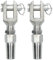 AB Tools 6mm Wire Cable Rope Jaw Rigging Terminal Swageless DIY Fitting Stainless 2 PK