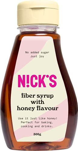 NICKS Fiber Syrup, Sirop de Fibres Arôme Miel, alternative de remplacement du sucre 300 g