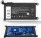 WDX0R WDXOR Battery for Dell Latitude 3180 3189 3190 3480 3580 3379 3390 Inspiron 15 5565 5567 5568 5570 5575 5578 5579 5580 5582 5583 5584 7560 7569 7570 7572 7573 7579 7580 5368 5378 5379 7368 7378