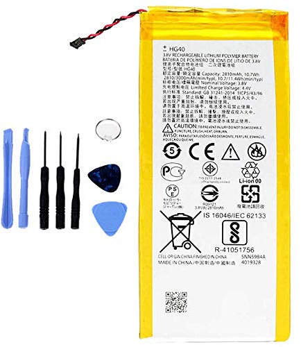 BATTERIA COMPATIBILE CON MOTOROLA MOTO G5 PLUS HG40 XT1685 XT1687 AD ALTA CAPACITÀ 3000MAH CON KIT SMONTAGGIO INCLUSO